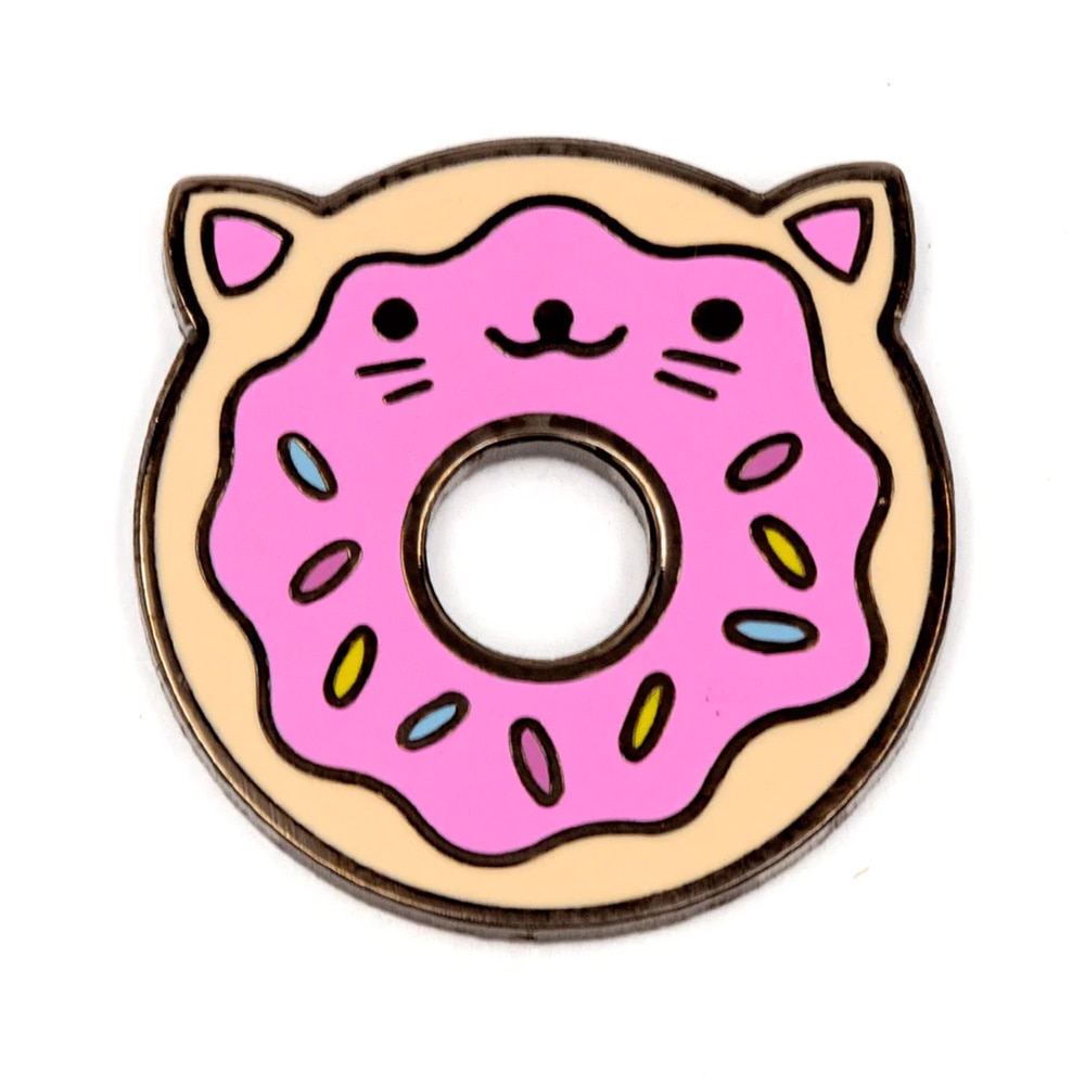 Fashion Accessories, These are Things, Enamel Pin, Accessories, Unisex, 650311, Cat Donut